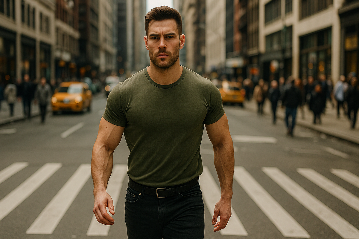    То, насколько грозно выглядит мужчина, зависит не только от телосложения, но и от походки