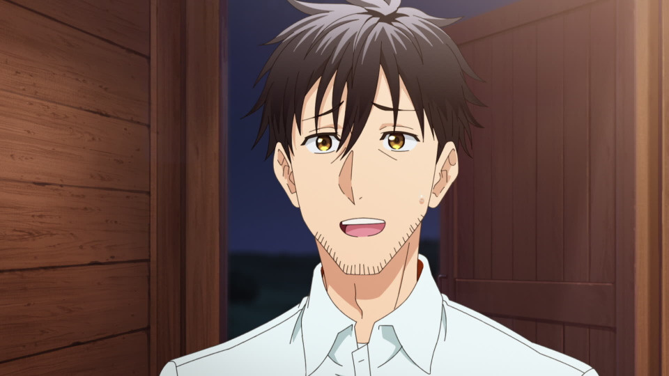 Кадр из аниме "Повседневная жизнь онлайн покупателя средних лет в другом мире" / "The Daily Life of a Middle-Aged Online Shopper in Another World"