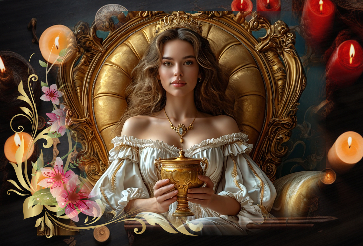 Королева Кубков - Таро для Водолеев на ноябрь