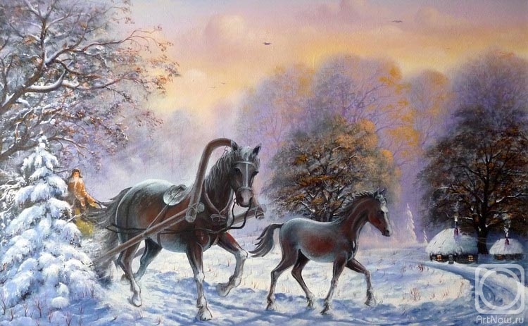 Владимир Марков. Жеребёнок. Источник изображения: https://artnow.ru/kartina-ZhEREBENOK-hudozhnik-Markov-Vladimir-379256.html 