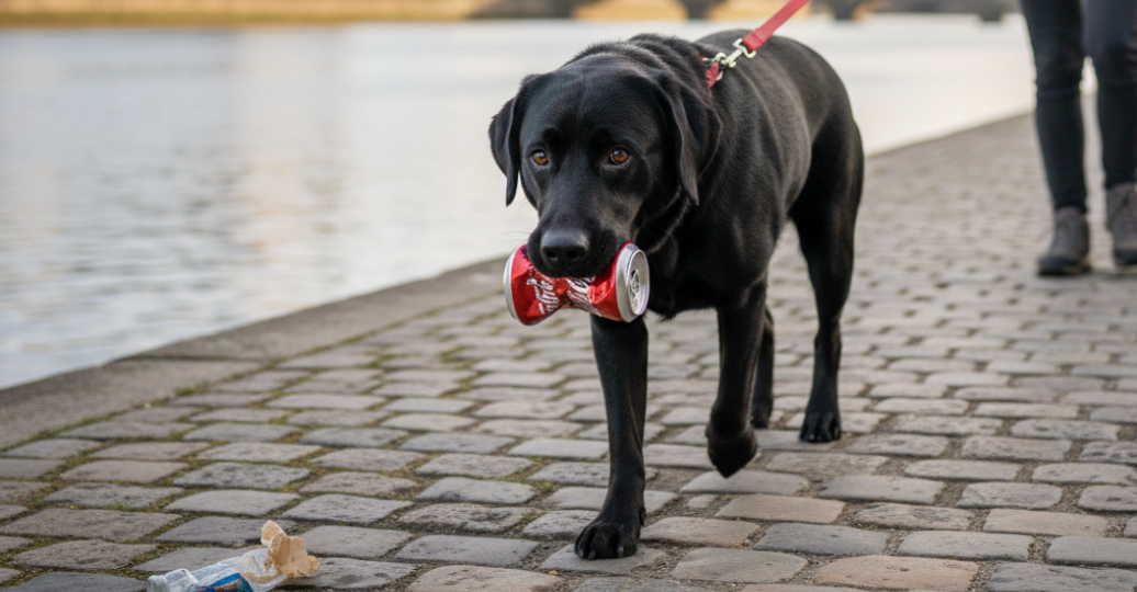 Почему взрослая собака продолжает подбирать с земли и как это остановить?