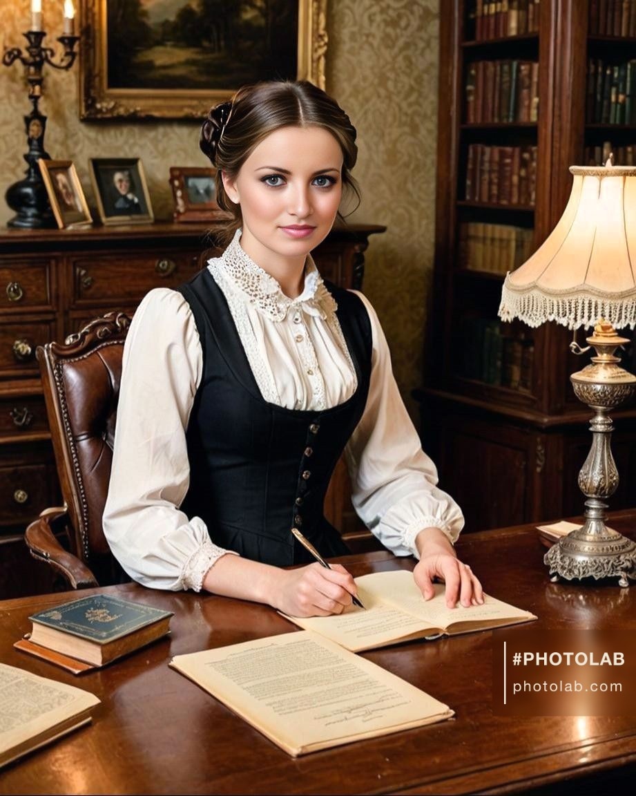 Виолетте достался большой архив, который находился в квартире, полученой в наследство от дедушки. Портрет деда висел в кабинете, теперь принадлежавшем ей.