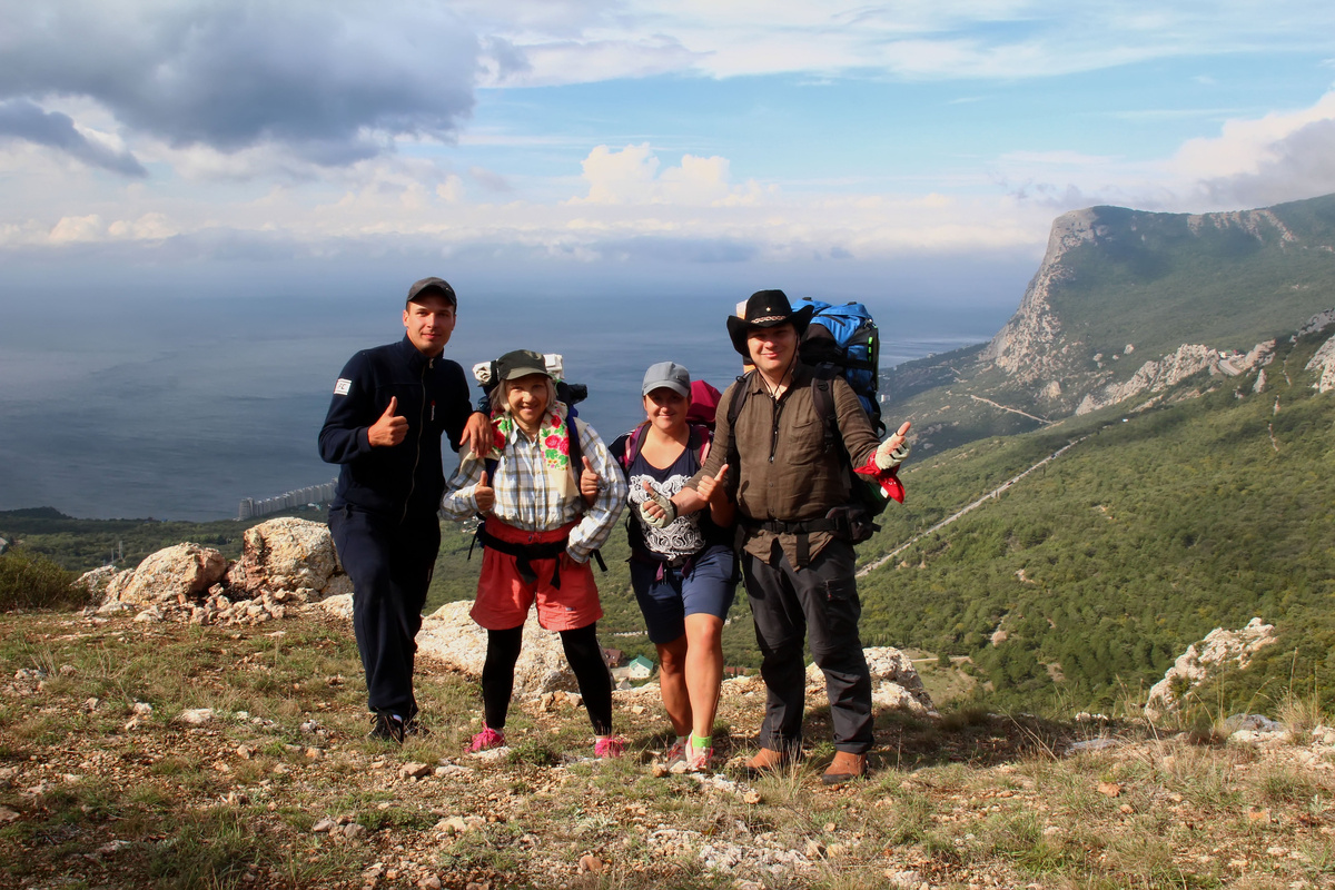 Поход в горы Крыма с рюкзаком