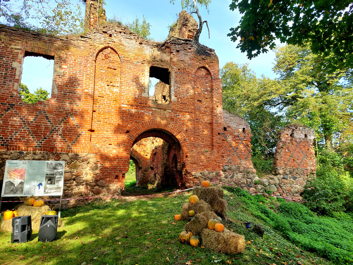 Руины замка Заалау
