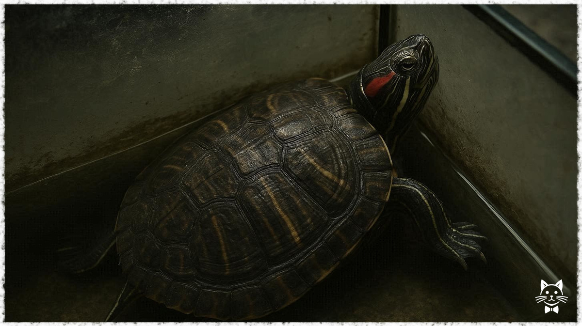 Почему красноухая черепаха не ест в маленьком аквариуме