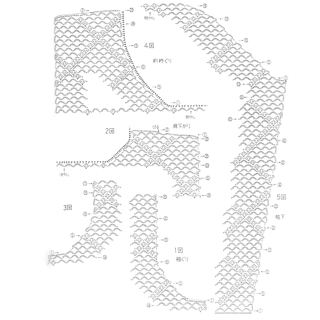 из японского журнала 編んでみようシリーズ
