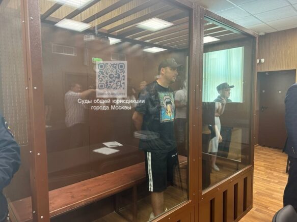    Андрей Сидоропуло в зале суда. Фото: t.me/moscowcourts