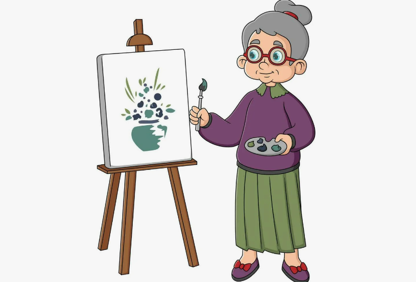 начала рисовать после 60