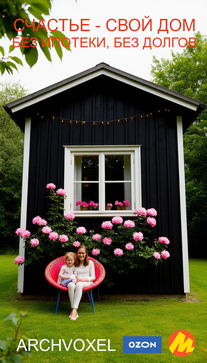 Вариант внешнего оформления Дома-студии Архвоксель