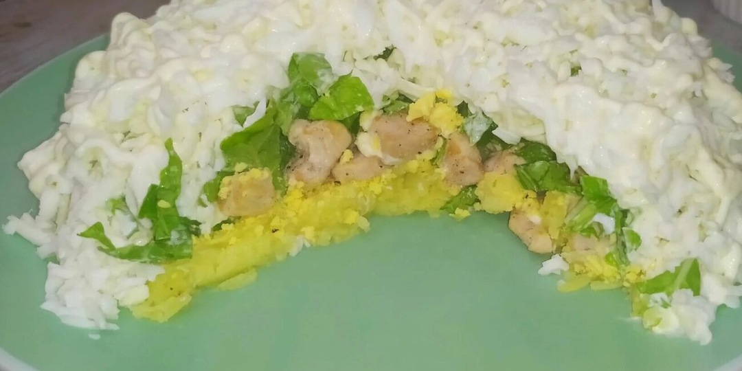 САЛАТ "НЕВЕСТА! Слоеный салат с КУРИЦЕЙ И ПЕКИНСКОЙ КАПУСТОЙ!