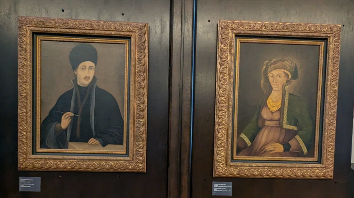 Захарий Зограф. Автопортрет и портрет Христиании Зографской