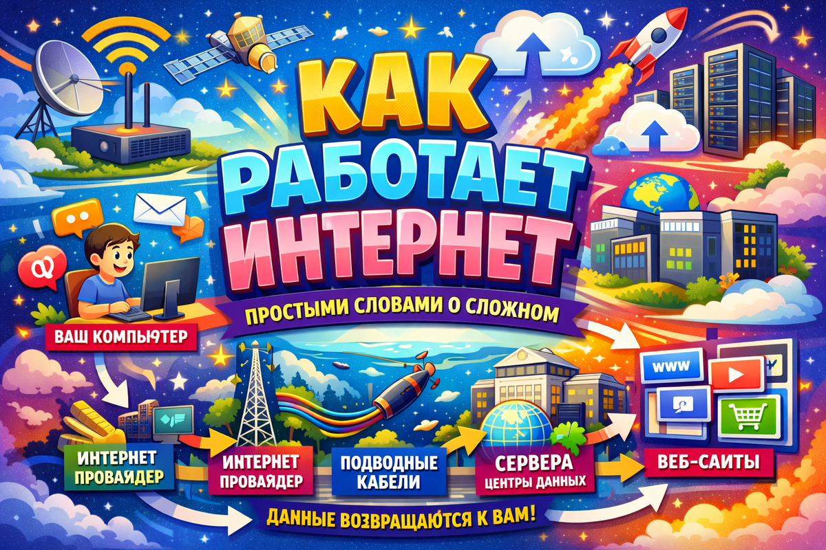 Как работает интернет: простыми словами о сложном
