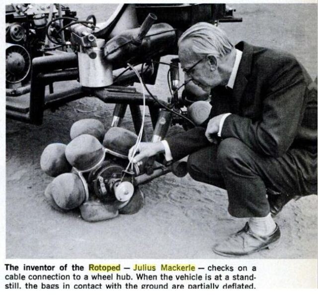    Юлиус Мацкерле и его ротопед Фото: общественное достояние