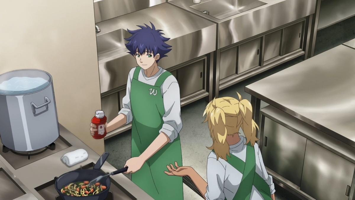 Гг готовит.