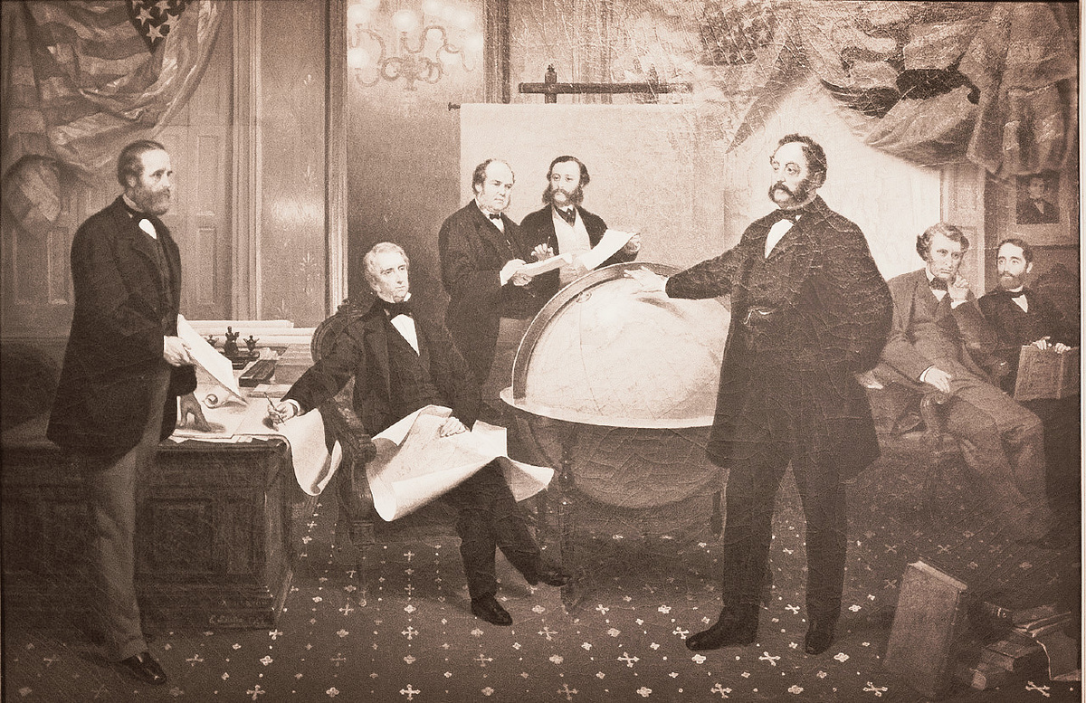 Эммануэль Лойце. Подписание договора об Аляске. 1868.