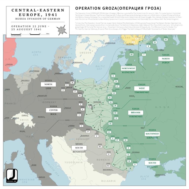 Карта первых трёх месяцев войны