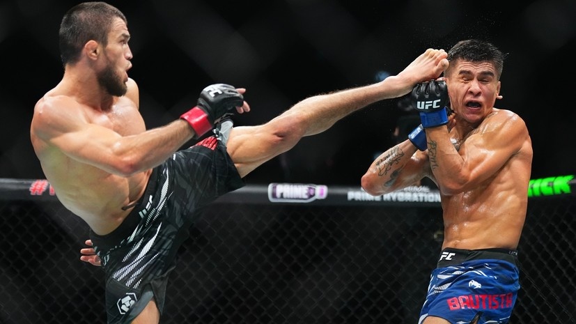     Бойцы UFC Умар Нурмагомедов и Марио Баутиста Gettyimages.ru Jeff Bottari / Contributor