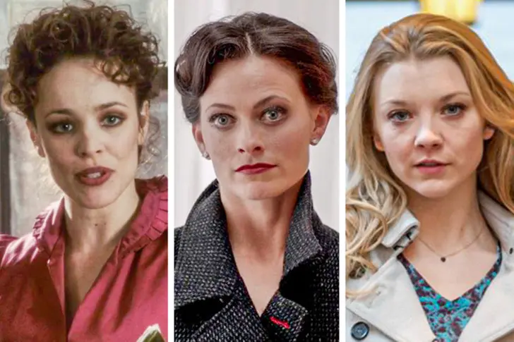 Персонаж Ирэн Адлер в разных адаптациях. Слева направо: фильм «Шерлок Холмс» 2009 года, сериал «Шерлок» 2010-2017 годов, сериал «Элементарно» 2012-2019 годов.