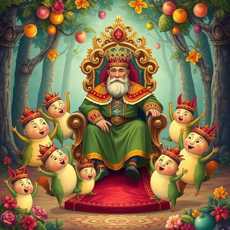 Царство Гороховое. В фольклоре время правления этого монарха часто изображалось как эпоха абсурда и веселой неразберихи.