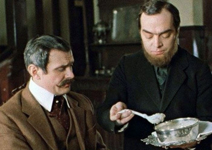 Александр Адабашьян и Никита Михалков в фильме "Собака Баскервилей", фото из открытых источников