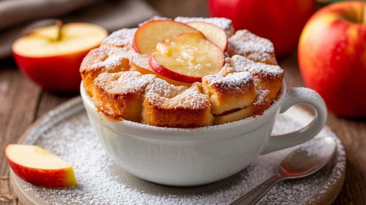    ПП шарлотка на "Геркулесе": вкуснейшая выпечка за 10 минут в микроволновке