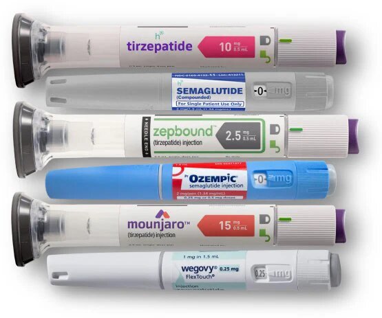 Популярные пептиды агонисты GLP-1 от Big Pharma