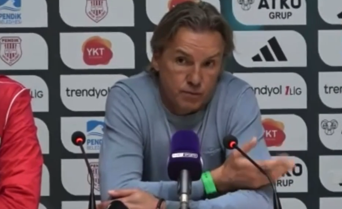 Сергей Юран на своей, скорее всего, последней пресс-конференции в Турции. Фото: соцсети