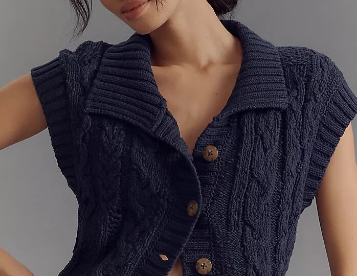 Вязаные жилеты с пуговицами: как попасть в модный тренд 2026