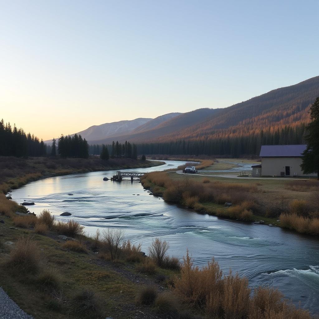 На северных реках проблем больше, чем успехов /  изображение сгенерировано нейросетью flyvi.io 