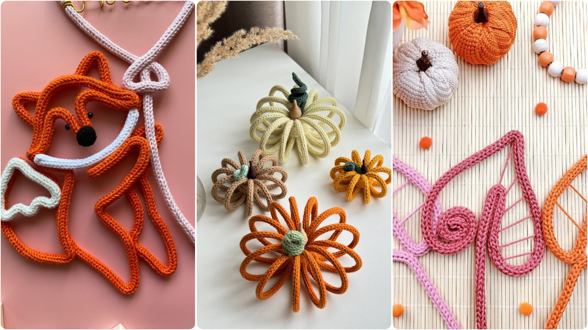 Декор в технике трикотин. Источник: Pinterest 