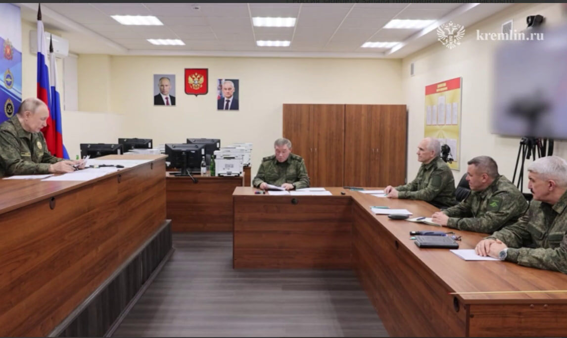    скриншот видео с телеграм-канала "Кремль. Новости"