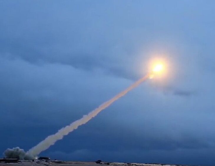     Испытания ракеты "Буревестник". Источник: Министерство обороны РФ.