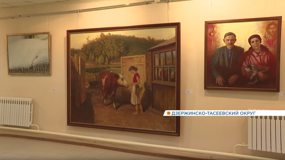     Подвал ДК в небольшой деревне Красноярского края превратили в картинную галерею