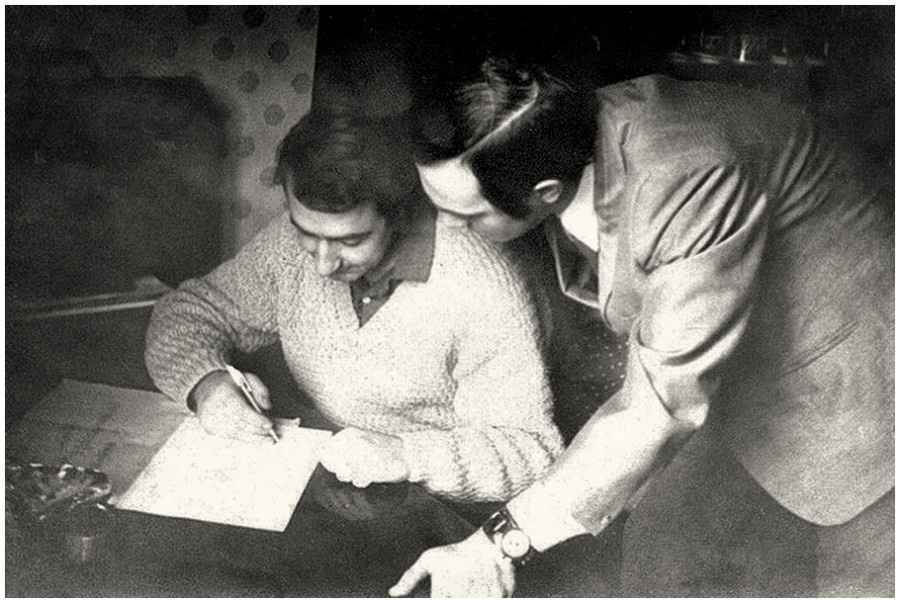 Фотография "Синяя вечность". Геннадий Козловский и Муслим Магомаев. 1969 год