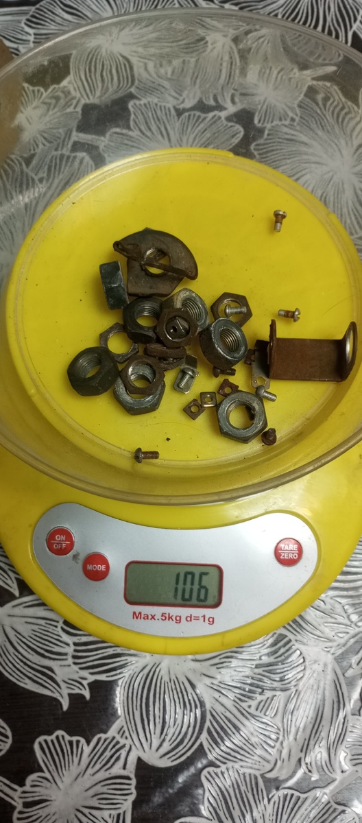 Железо вышло 106 грамм