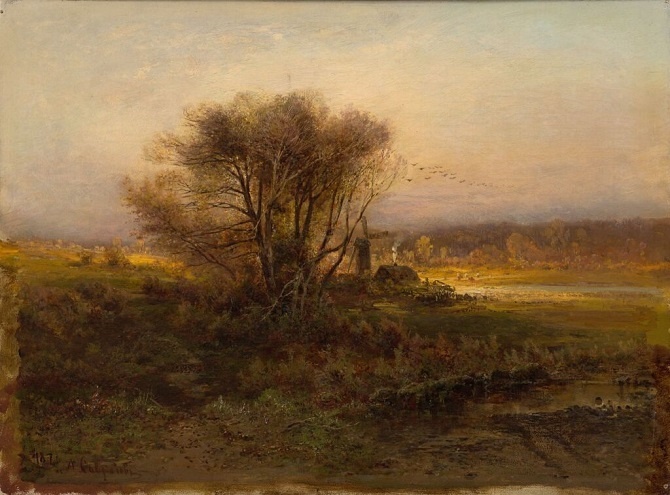 "Осень" А.Саврасов, 1971г. 