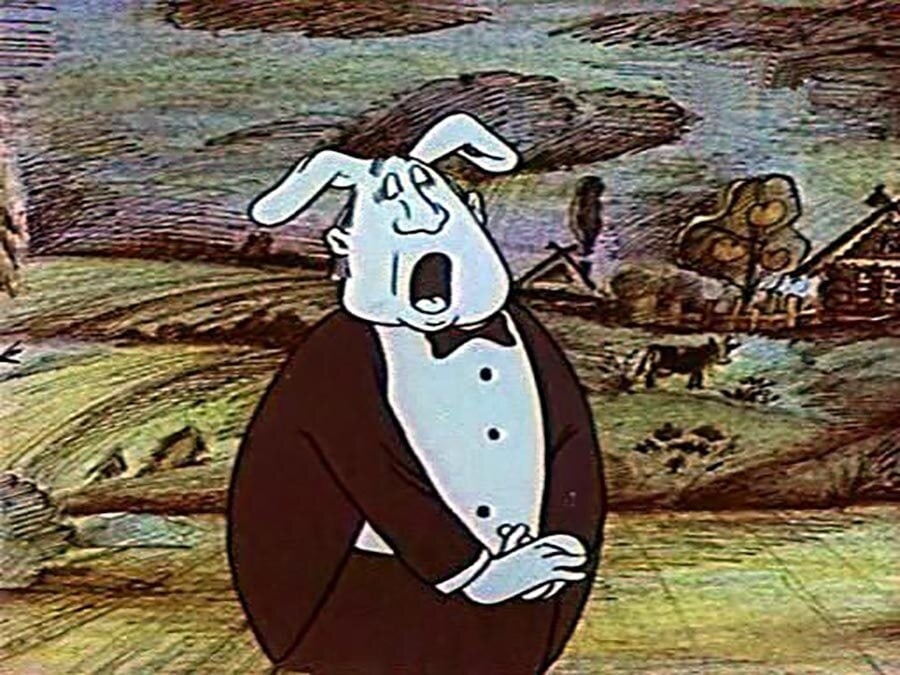 Помните "народный хор" из оперы про зайчика? Вот примерно с такой же интонацией пела героиня поста. С прекрасной интонацией, скажу я вам))