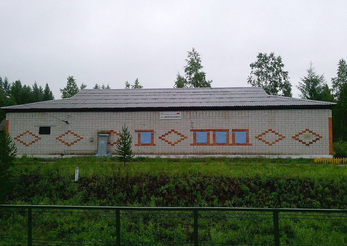 Фото с сайта https://ждвокзалы.рф/rjdvokzali/zhd-stantsiya-drogoshevsk/?item=photovokzala