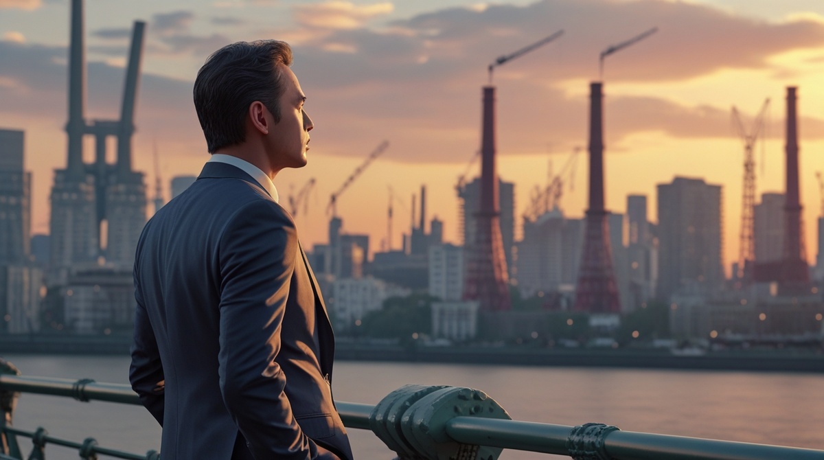 Город и человек на закате — взгляд на перемены, которые происходят вокруг нас.