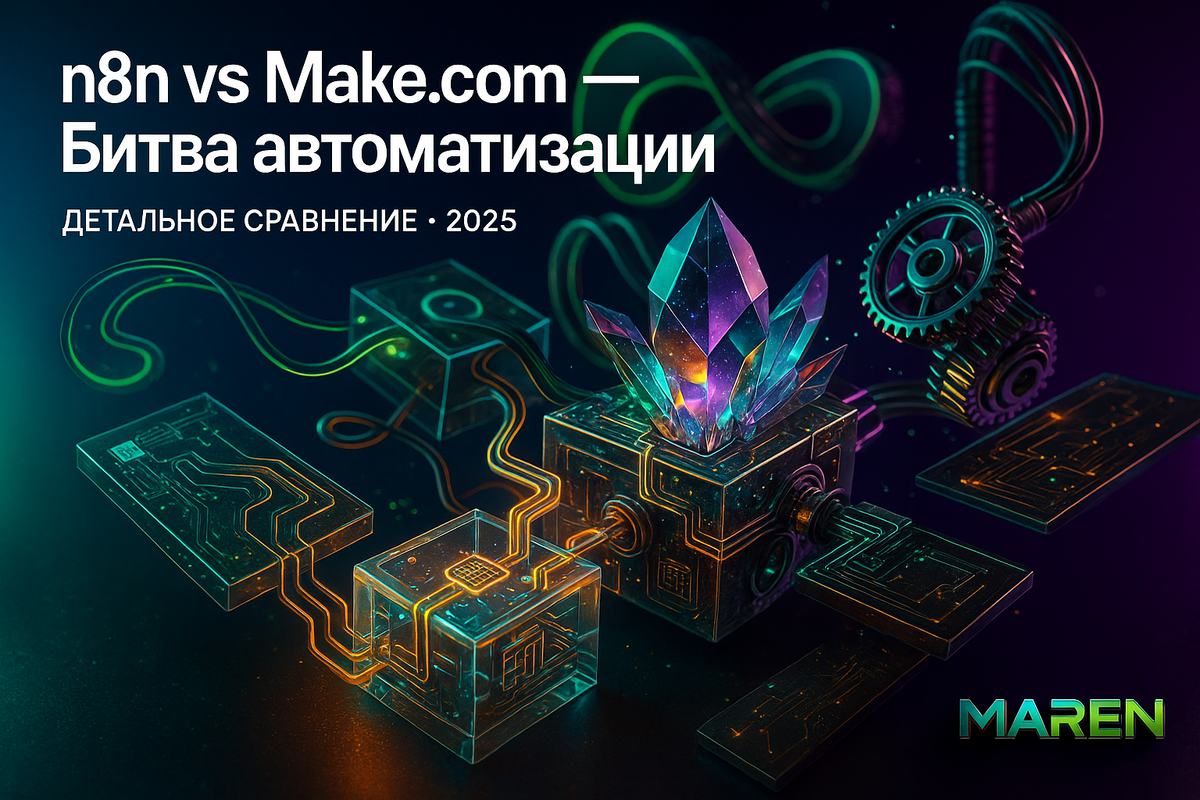 В данном файле представлено сравнение платформ для автоматизации n8n и Make.com, актуальное на 2025 год.
