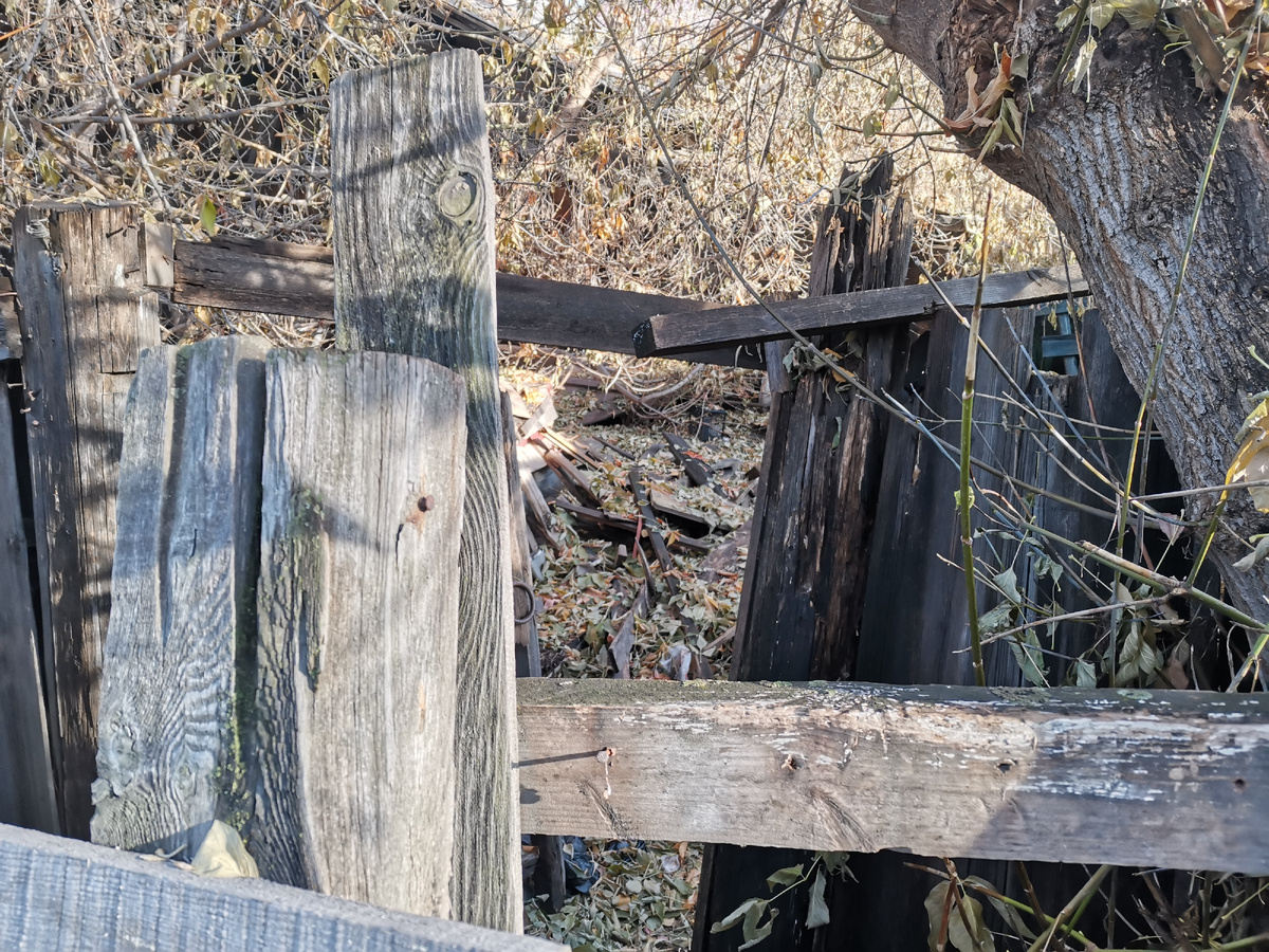 Остатки двора.