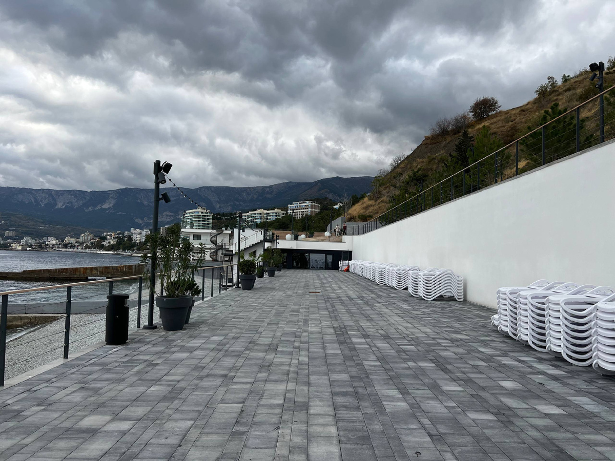 Пляж "Изумрудный" в Ялте