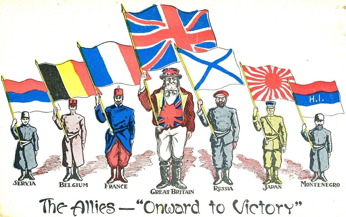 В ходе начавшейся войны Антанта пополнилась рядом стран