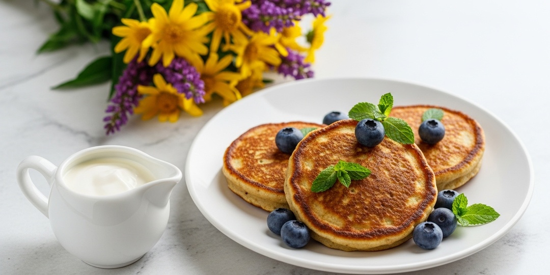 Оладьи из овсяных хлопьев без муки: 4 шага к идеальному ПП-завтраку за 15 минут.