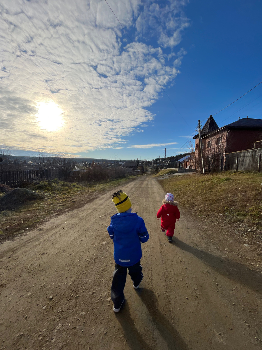 Небо было замечательное 😻 и погода нам улыбалась