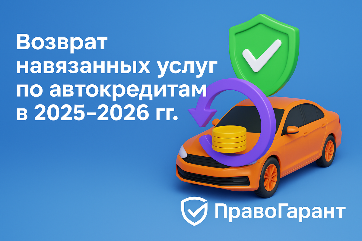 Возврат навязанных услуг по автокредитам. Как вернуть страховки и доп услуги при покупке автомобиля в кредит? 