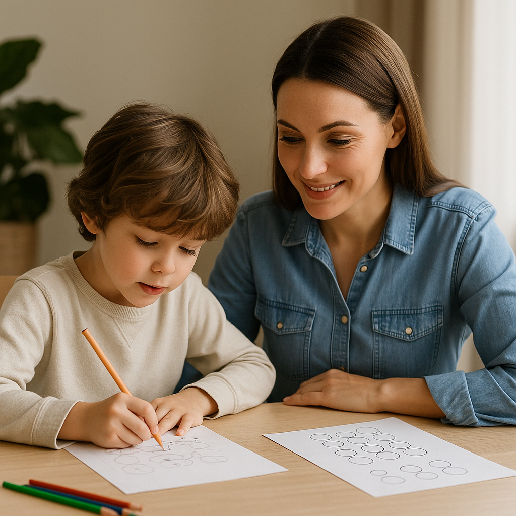 Учит таблицу умножения - молодец