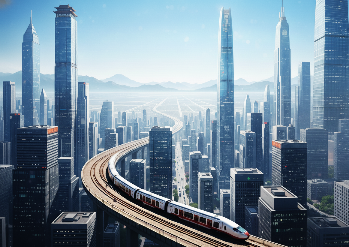 Пекин и вид на горы