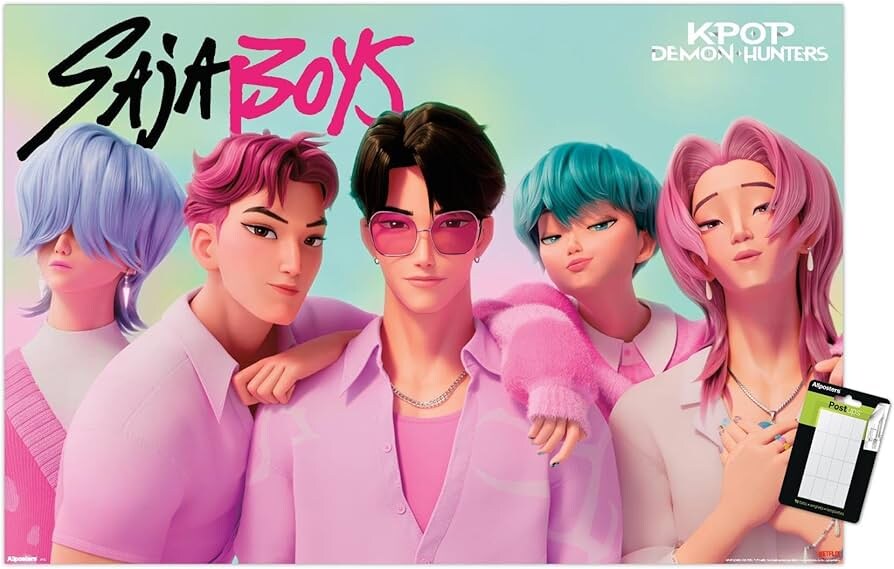 Источник: amazon.com
Amazon.com: Netflix KPop Demon Hunters (2025) - Saja Boys Wall ...