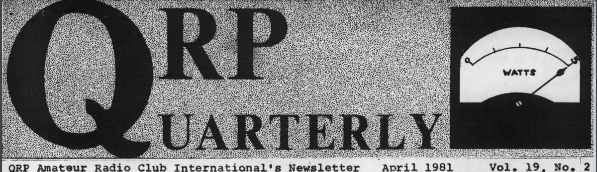 Рис. 1. Из журнала "QRP quarterly", April 1981.